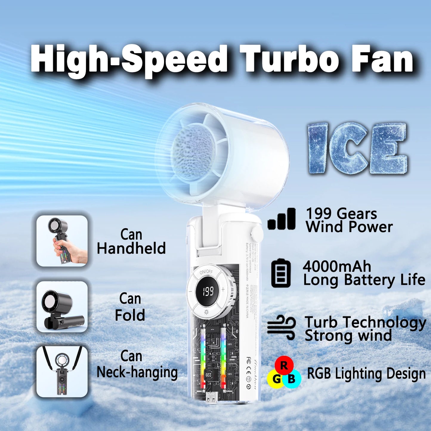 Cold Breeze Handheld Fan